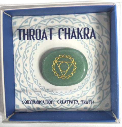 Chakra Meditation Stone - Aventurine Throat Chakra (Set of 2)