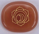 Chakra Meditation Stone - Carnelian Sacral Chakra (Set of 2)