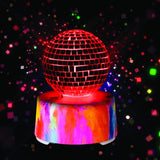 Disco Mirror Ball Speaker (13.5cm) with Bluetooth, LED lights, and exceptional sound for vibrant celebrations.