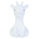 Adorable soft-touch giraffe LED lamp with adjustable brightness, perfect for creating a comforting bedtime atmosphere.