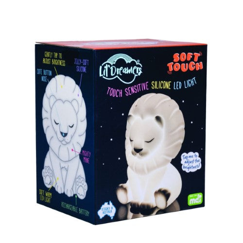 LED Light - Lil Dreamers Lion Soft Touch (15cm)