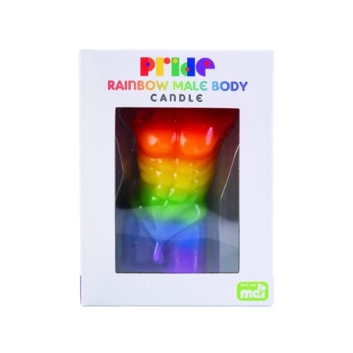 Candle - Male Body Rainbow Pride (11cm)