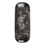 Stylish hard shell glasses case featuring Alchemy Gothic's 'Widow's Weeds' artwork, includes microfiber cleaning cloth.