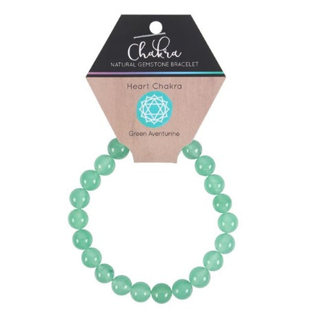 Heart Chakra Green Aventurine Bracelet with 8mm beads, promoting emotional healing and chakra balance for inner peace.