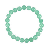 Heart Chakra Green Aventurine Bracelet with 8mm beads, promoting emotional healing and chakra balance in a stylish design.