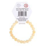 Solar Plexus Chakra Yellow Jade Gemstone Bracelet with 8mm beads, designed for spiritual healing and chakra balancing.