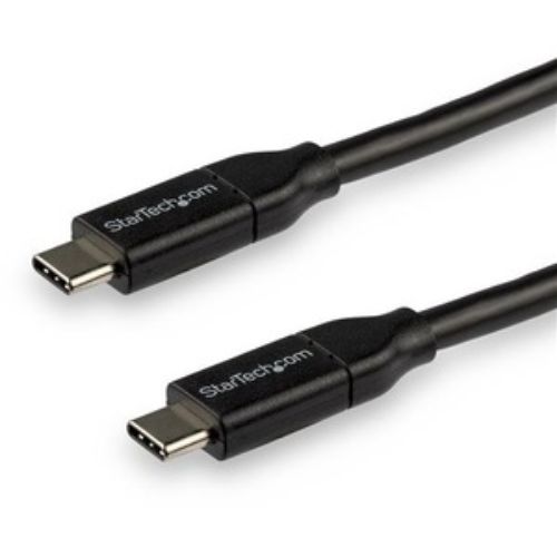 StarTech.com 3m USB-C to USB-C charging cable with 5A Power Delivery, ideal for fast charging laptops and devices.