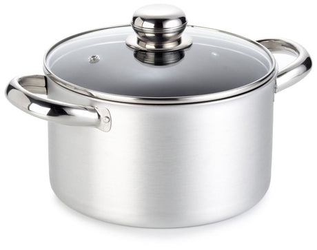 20cm Ballarini Alta Cucina casserole with thick aluminum body, satin finish, and non-stick Keravis coating for versatile cooking.