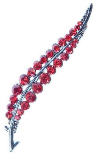 Elegant Red Leaf Brooch with intricate detailing, perfect for enhancing jackets, handbags, or hats with autumn charm.