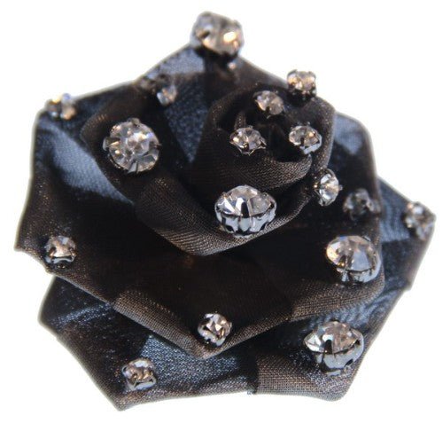 Metal Mesh Flower Brooch showcasing intricate design and elegance, perfect for enhancing outfits and special occasions.