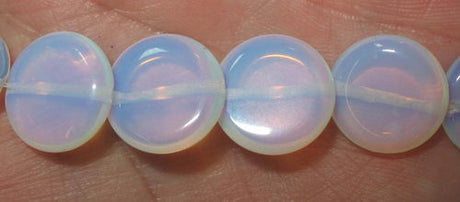 14mm opaque flat round beads in vibrant colors, 30pcs pack perfect for jewelry making and crafts.