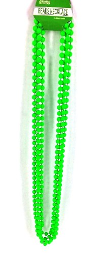 Set of 4 elegant long green bead necklaces, each 83cm, perfect for layering or wearing individually.