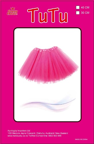 Hot pink adult tutu with three layers of tulle, 40cm long, perfect for costumes, dance, and adding playful flair.