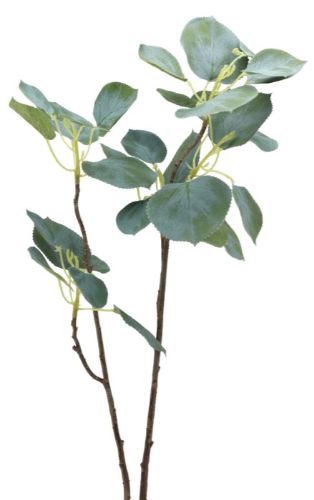 Lifelike green artificial leaf branch ideal for elegant home and office decor, requiring no maintenance.