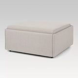 Compact Otto Single Sofa Bed in Natural, seamlessly transforming from stylish sofa to bed, ideal for small spaces.