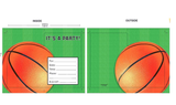 Vibrant basketball-themed folded invitations pack of 8, perfect for sports lovers’ birthday parties and game day events.