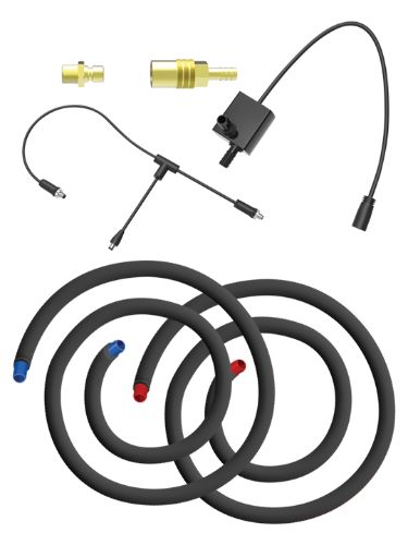 Grainfather Cooling Pump Kit with insulated hoses and pump for optimal fermentation temperature control.