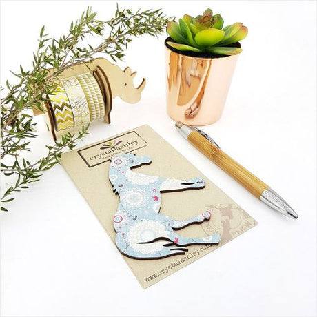 Whimsical blue horse wall art in mini shapes, crafted from 3mm MDF, perfect for playful and elegant home decor.