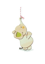 Whimsical elephant holding a star decor for showcasing kids' art and photos, made of eco-friendly pine veneer.