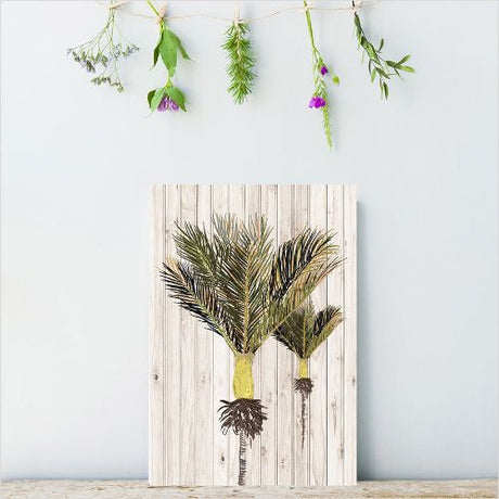 Kiwiana wall art featuring a detailed Nikau palm design, made from sustainable plywood, perfect for compact spaces.