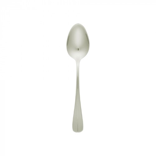 Elegant Bogart Dessert Spoon Set of 12 made from durable 18/10 stainless steel, perfect for indulging in desserts.