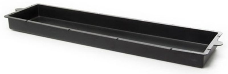 Sleek black florist tray (58cm) designed for elegant flower arrangements, perfect for home and professional use.
