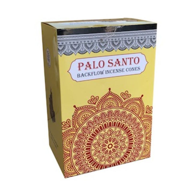 A pack of 12 hand-crafted Sacred Tree Palo Santo backflow cones for a refreshing, aromatic atmosphere and peaceful ambiance.