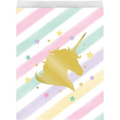 Unicorn Sparkle Treat Loot Bags Foil Stamp - Pack of 10