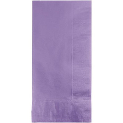 Luscious lavender dinner napkins, 40cm x 40cm, elegant 1/8 fold, 2-ply, pack of 50 for stylish dining experiences.