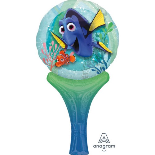 Vibrant 15cm x 30cm Finding Dory foil balloon, perfect for underwater-themed parties and memorable celebrations.