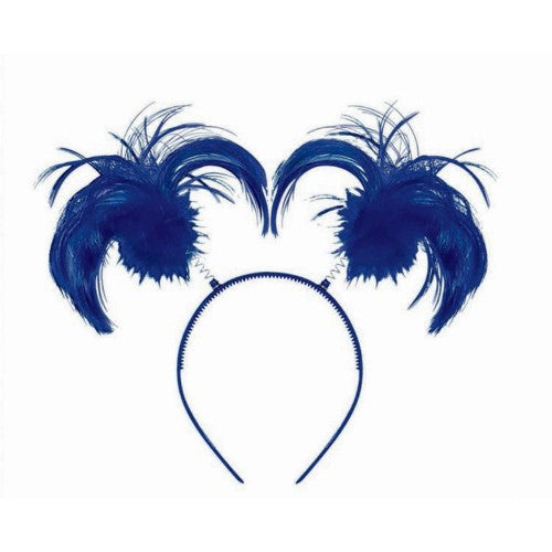 Navy Headbopper Ponytail headband with playful design, perfect for stylishly securing hair in any casual or active setting.