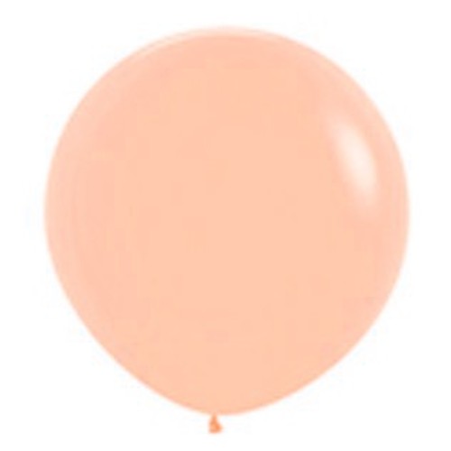 Pair of 90cm peach blush latex balloons, perfect for elegant party decor, suitable for indoor and outdoor celebrations.