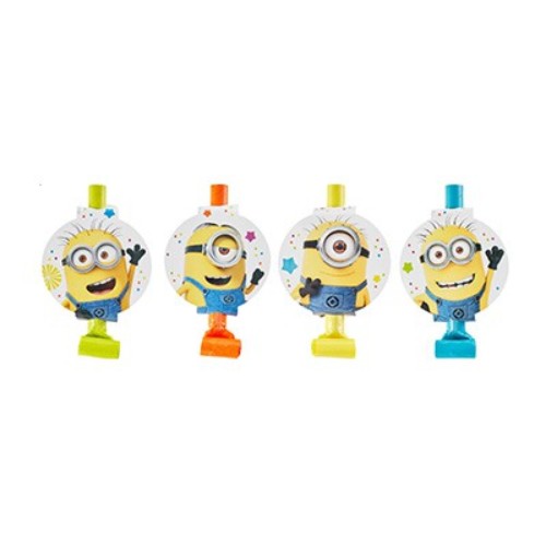 Despicable Me Minion Made Blowouts with Medallions - Pack of 8