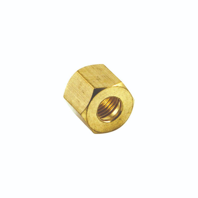 3/16in brass compression nut for secure, leak-proof connections in plumbing and HVAC systems, durable and corrosion-resistant.