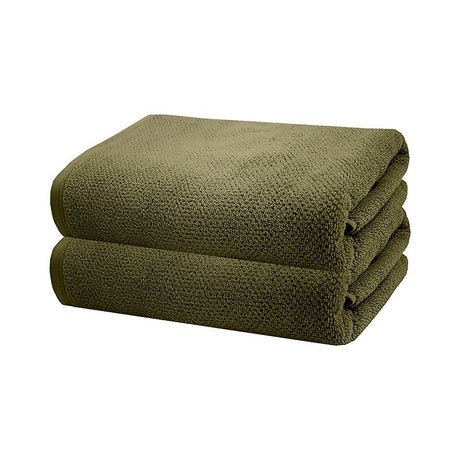 Luxury olive bath sheets in premium Turkish cotton, measuring 80x160cm, offering softness and elegance for your bathroom.