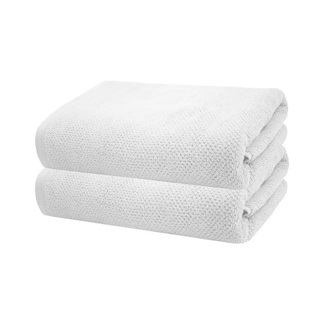 Angove 2-pack bath sheets in white, 80x160cm, made of soft Turkish cotton for luxury and absorbency.