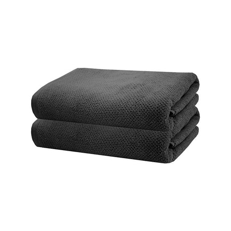 Soft and absorbent Angove bath towels in charcoal, measuring 70x140cm, perfect for daily luxury and stylish bathroom decor.