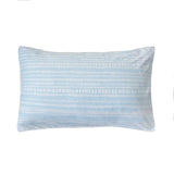 Vibrant King Duvet Cover with playful squiggles in fresh colors, featuring a chic blue and white reverse pattern.