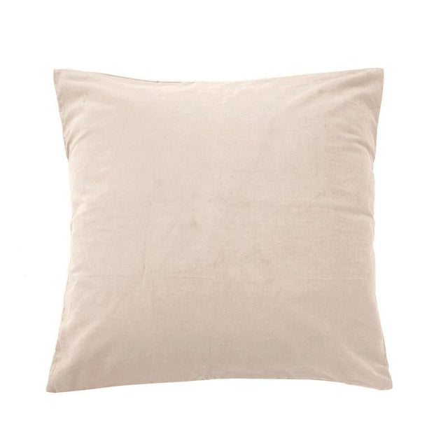 Luxurious Euro Pillowcase in cotton velvet, 65cm x 65cm, available in trendy colors, perfect for elegant bedroom decor.