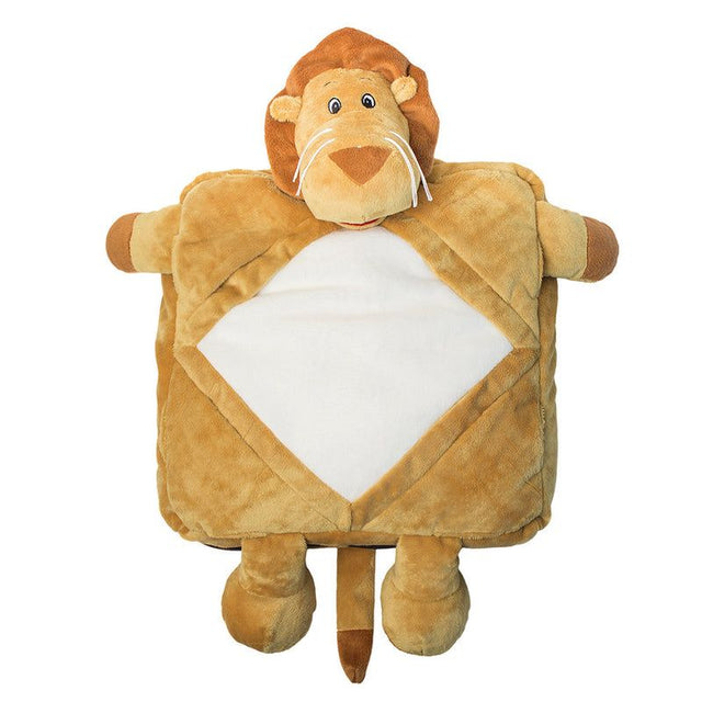 Go-Go Pillow for Kids Lion: multifunctional pillow for tablets and books, soft, plush, and adorable lion design.