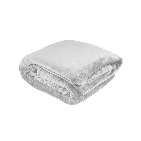 Super soft silver Ultraplush Blanket, 180x230 cm, perfect for cozying up on chilly nights or enhancing bedroom decor.