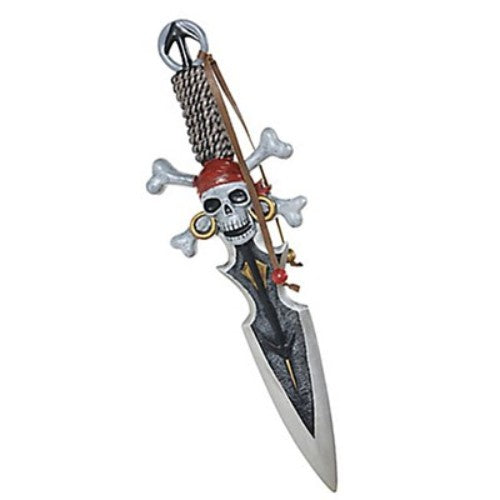 Vibrant 18-inch plastic pirate dagger, perfect for costumes, parties, and role-playing adventures. Safe and lightweight prop.