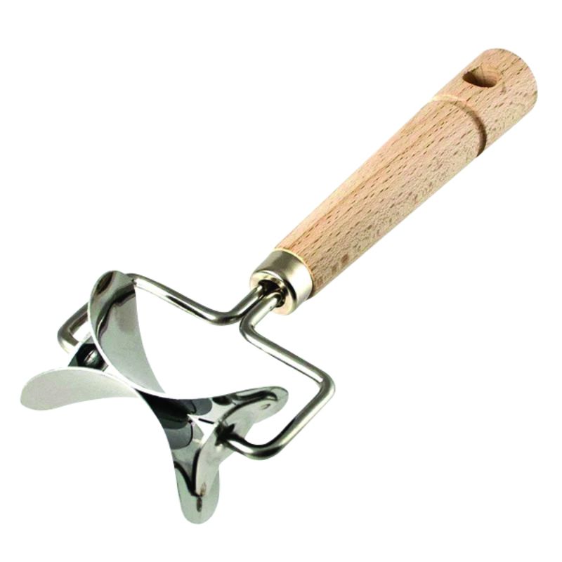 Avanti Round Dumpling/Ravioli Cutter, 6cm, with stainless steel blade and wooden handle for perfect dough circles.