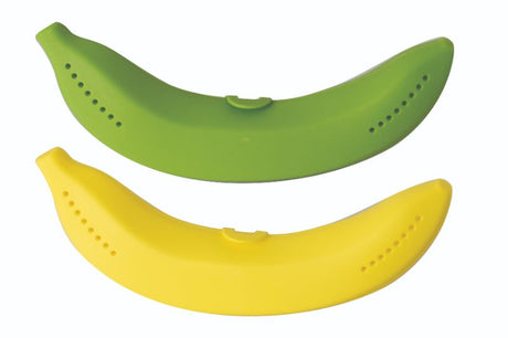 Avanti KW Banana Saver Set of 12 in vibrant colors, designed to keep bananas fresh and prevent bruising during storage.