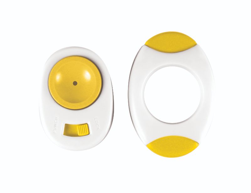 Avanti Egg Topper & Pricker Set in yellow and white, designed to pierce and cut soft-boiled eggs for effortless breakfast enjoyment.