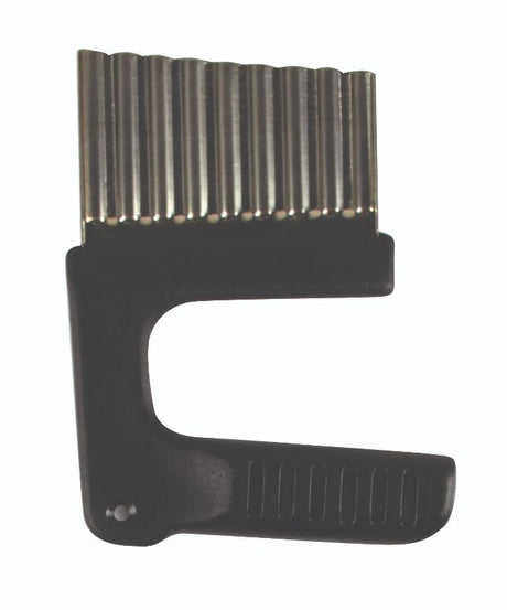 Avanti Crinkle Vegetable Cutter with stainless steel blade for creating crinkle-cut veggies and homemade chips effortlessly.