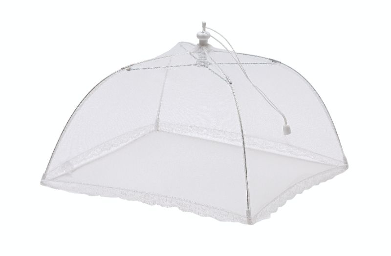 Avanti Square Nylon Net Food Cover, 40cm, safeguards dishes from insects while showcasing food elegantly at events.