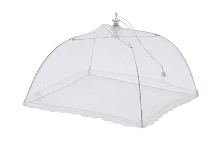 Avanti Square Nylon Net Food Cover, 40cm, safeguards dishes from insects while showcasing food elegantly at events.