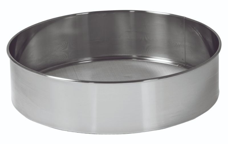 AVANTI 25CM Stainless Steel Drum Sieve for efficient sifting of flour and grains with a fine mesh and easy-clean design.