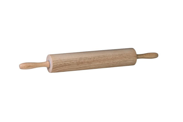 Avanti Classic 50cm Rolling Pin with curved comfort grip handles, perfect for rolling pastries and cookies smoothly.